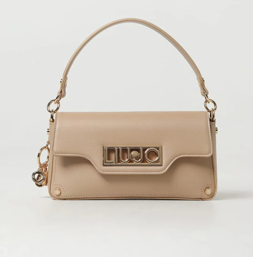 BORSA A SPALLA LOGO ORO LIU JO - Identity Look