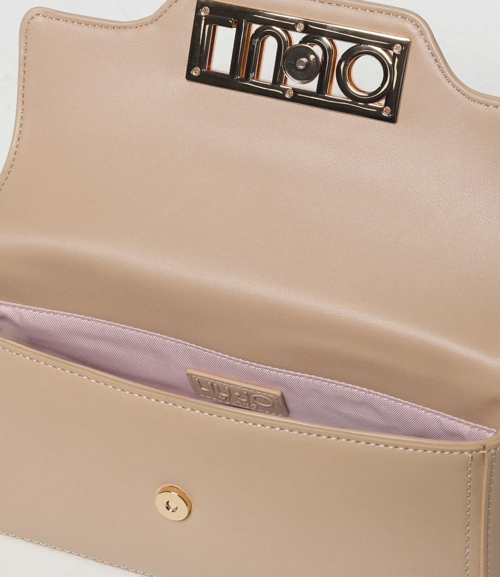 BORSA A SPALLA LOGO ORO LIU JO - Identity Look
