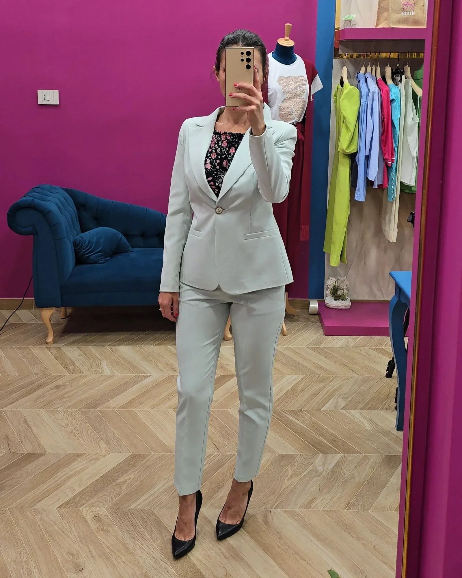 tailleur elegante salvia yeszee - Identity Look