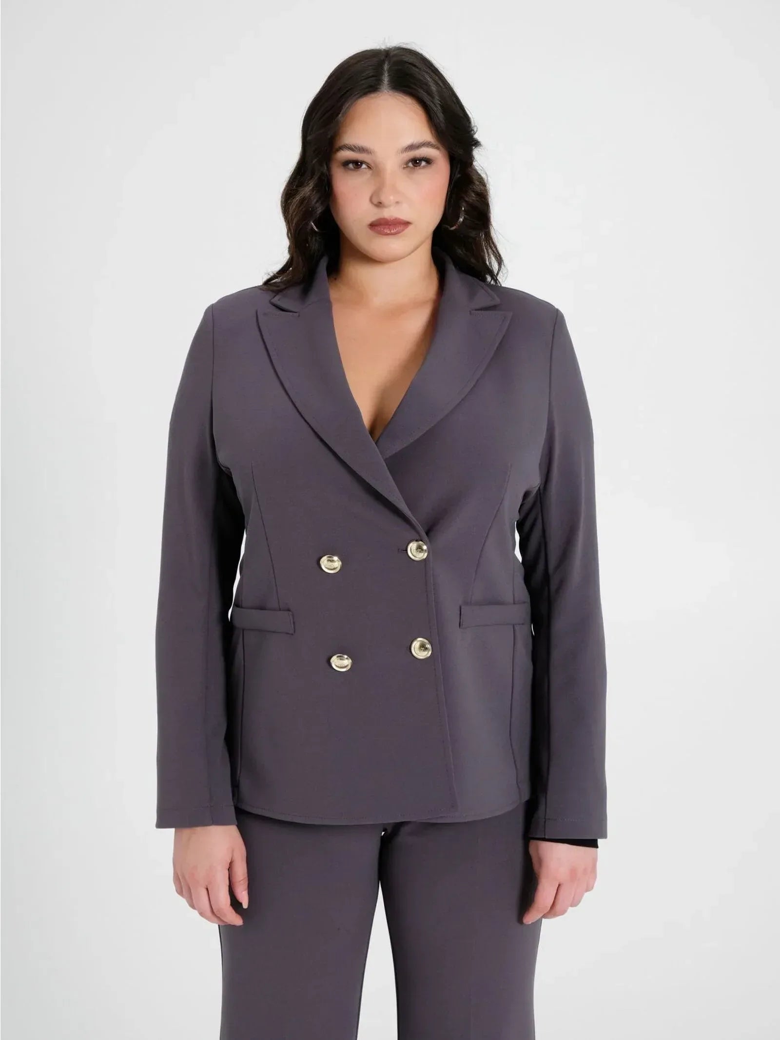 Rinascimento curvy tailleur elegante grigio - Identity Look