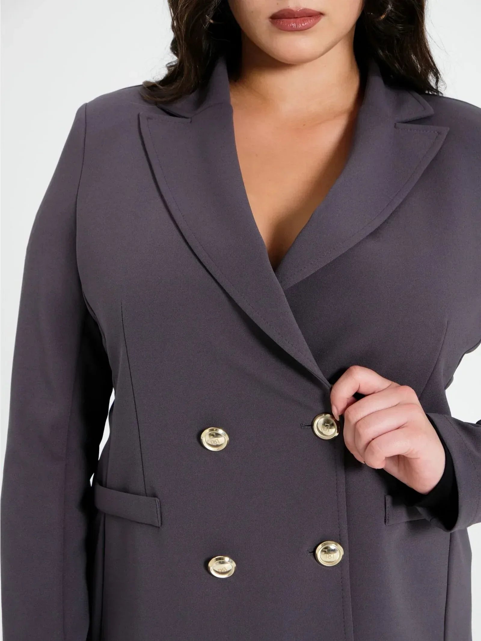 Rinascimento curvy tailleur elegante grigio - Identity Look