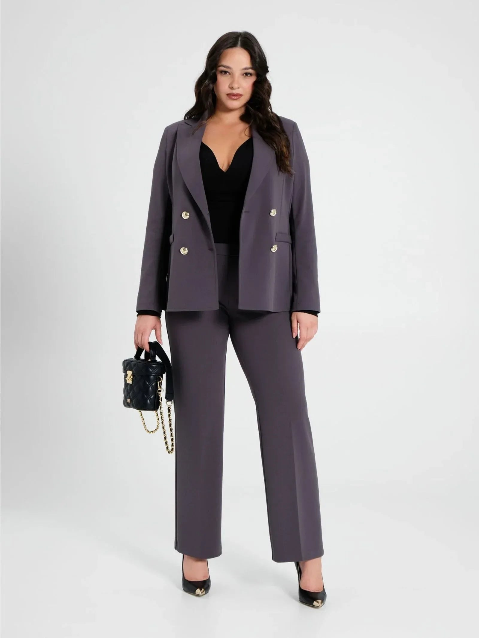 Rinascimento curvy tailleur elegante grigio - Identity Look