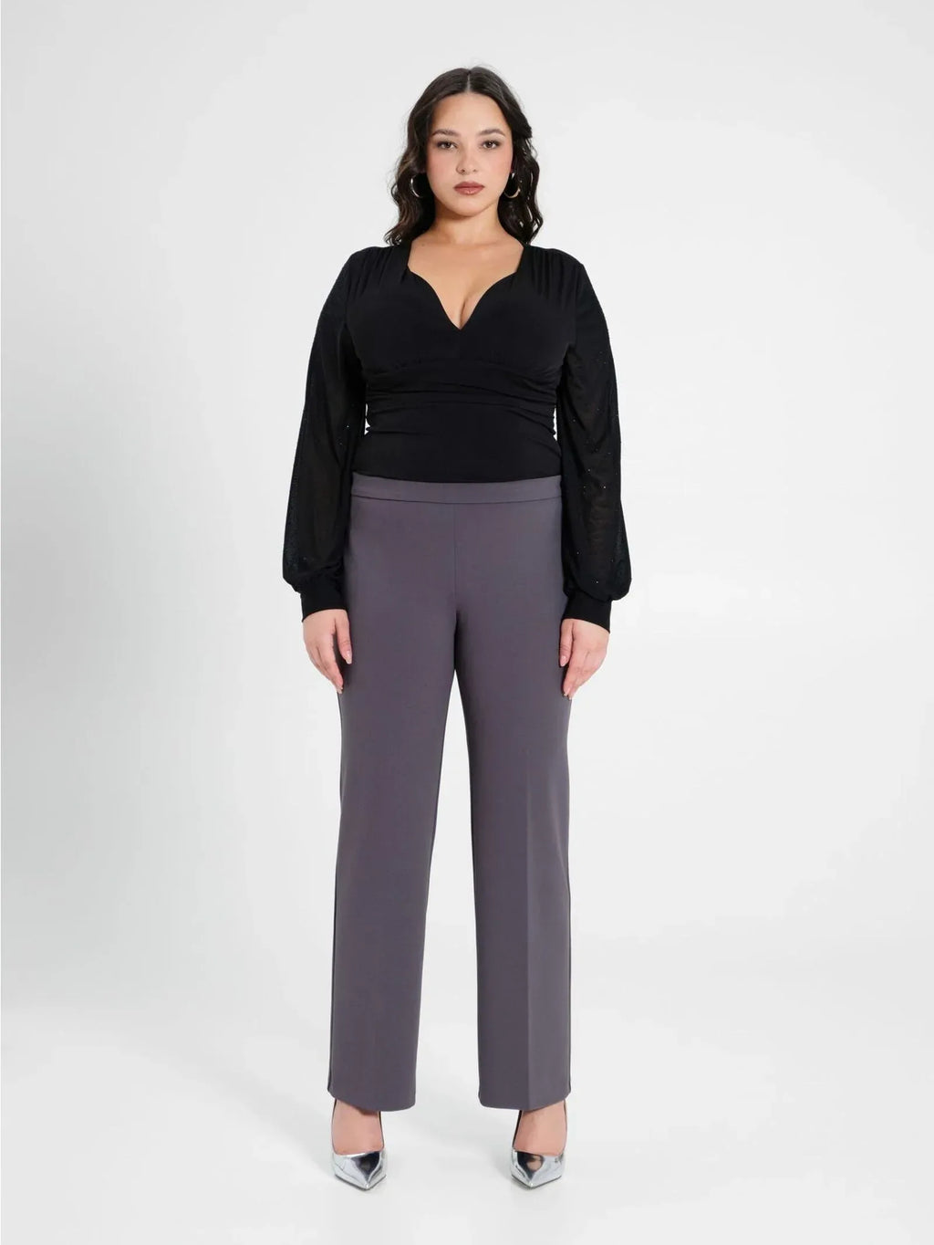 Rinascimento curvy tailleur elegante grigio - Identity Look
