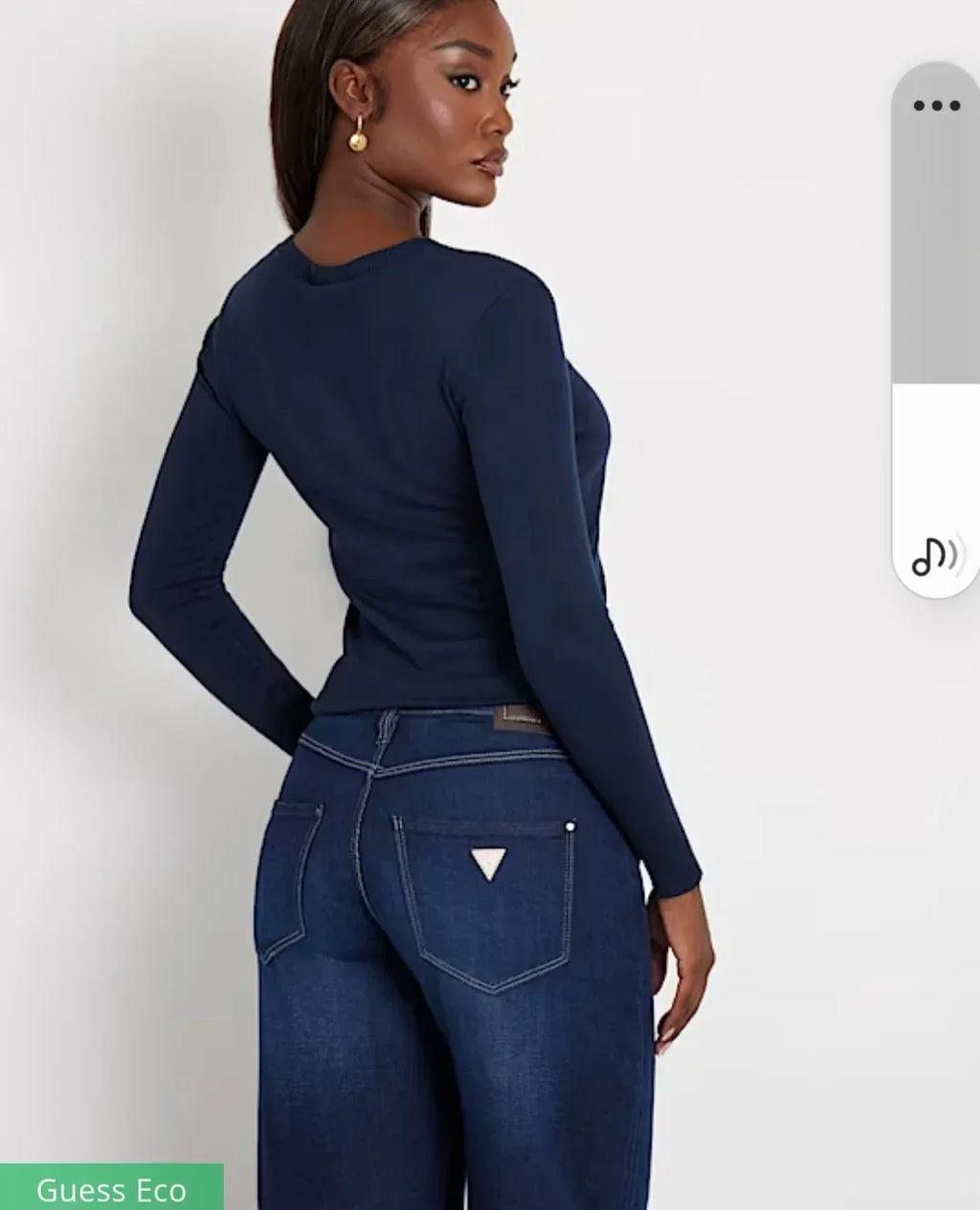 Maglioncino guess logo strass - Identity Look