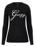 Maglioncino guess logo strass - Identity Look
