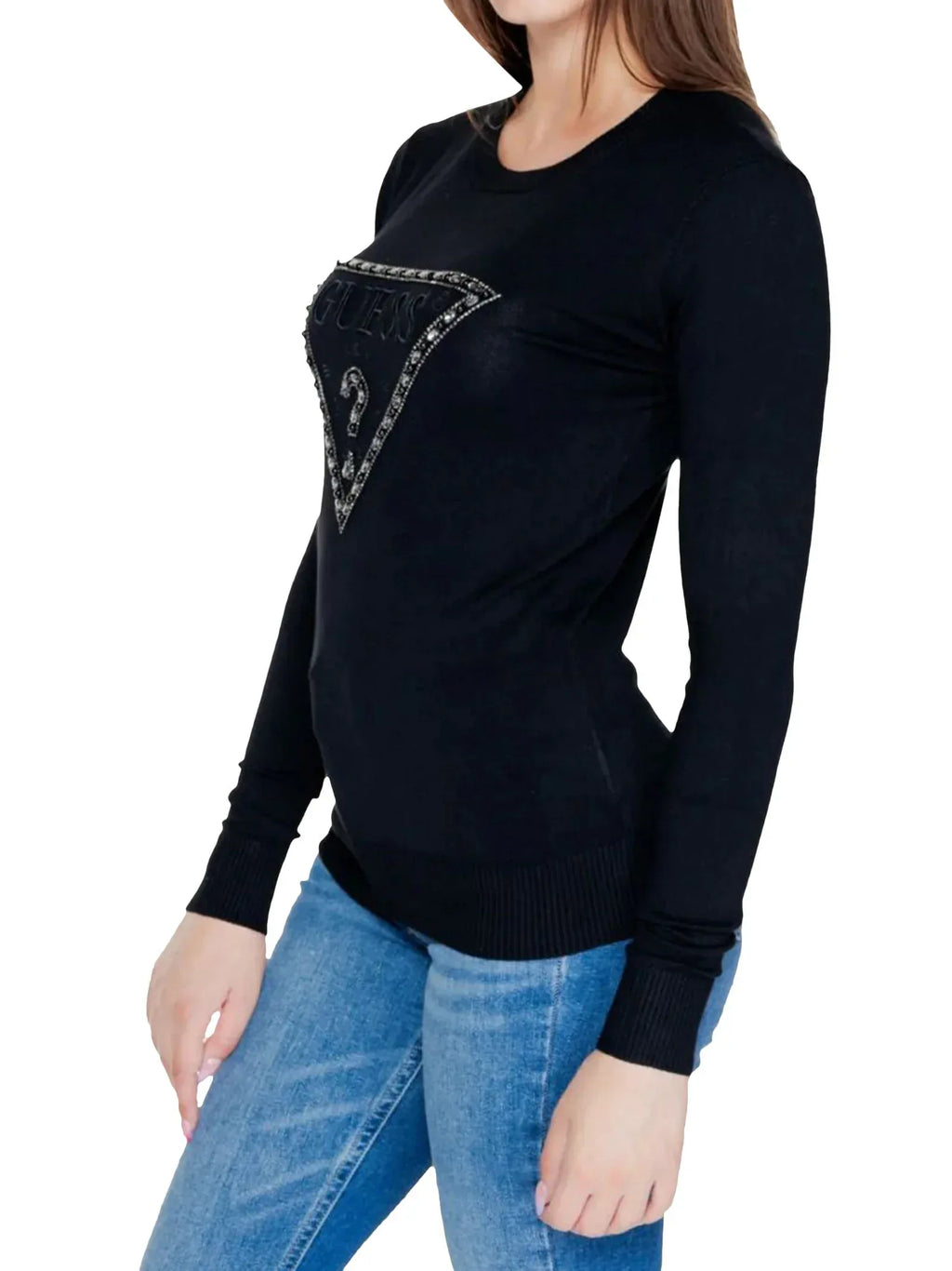 guess Maglioncino con logo strass - Identity Look