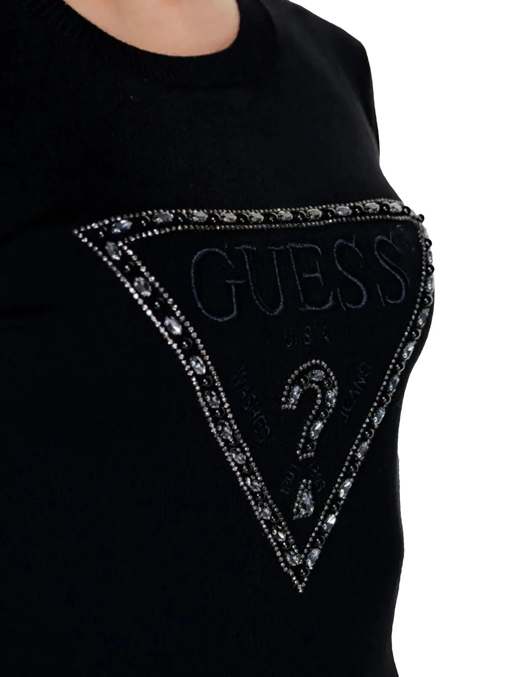 guess Maglioncino con logo strass - Identity Look