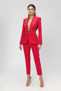 tailleur elegante rosso - Identity Look