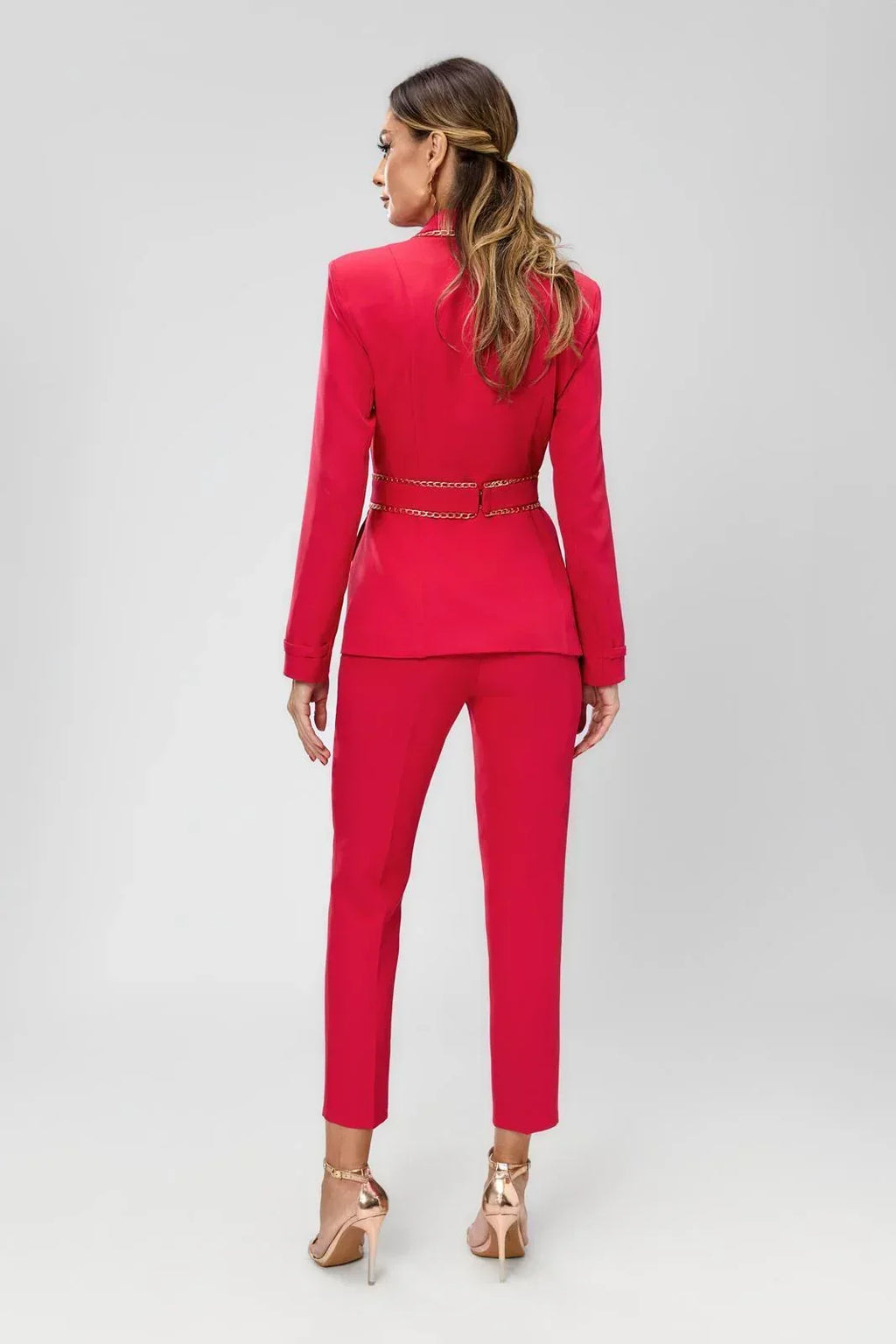tailleur elegante rosso - Identity Look
