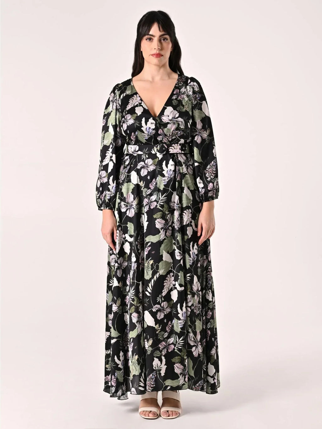 Rinascimento abito lungo floreale - Identity Look