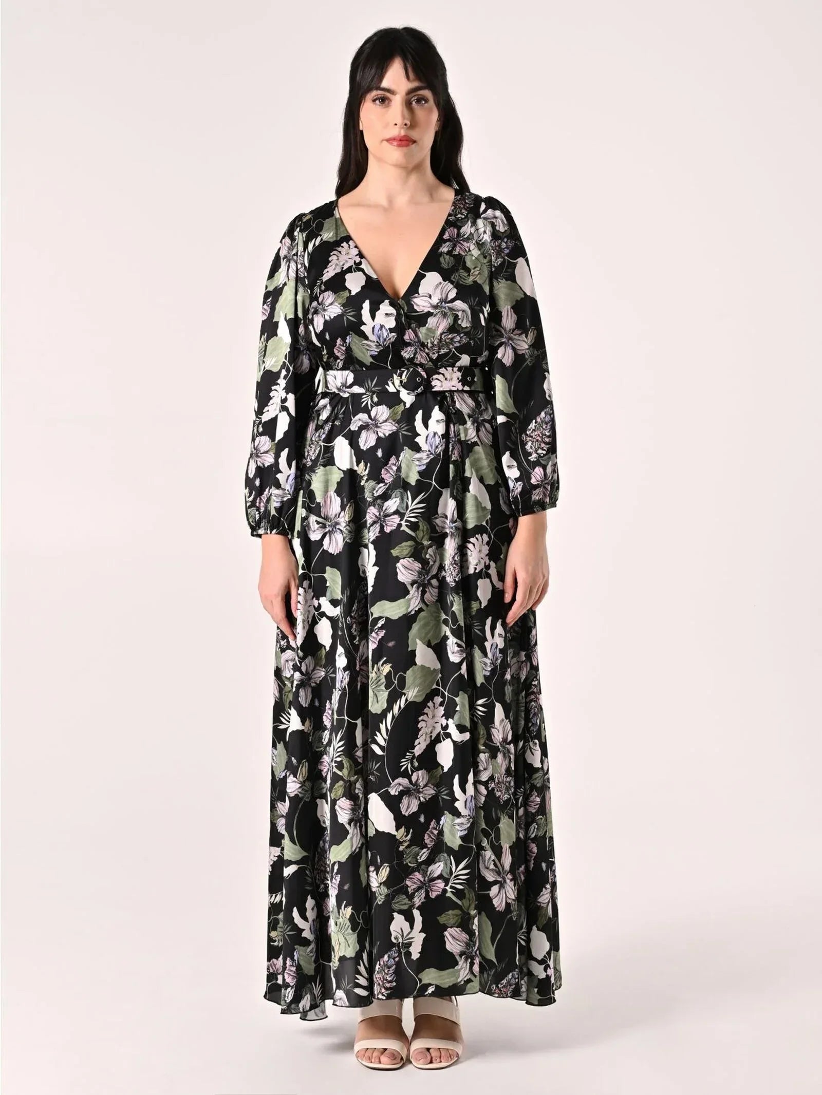 Rinascimento abito lungo floreale - Identity Look