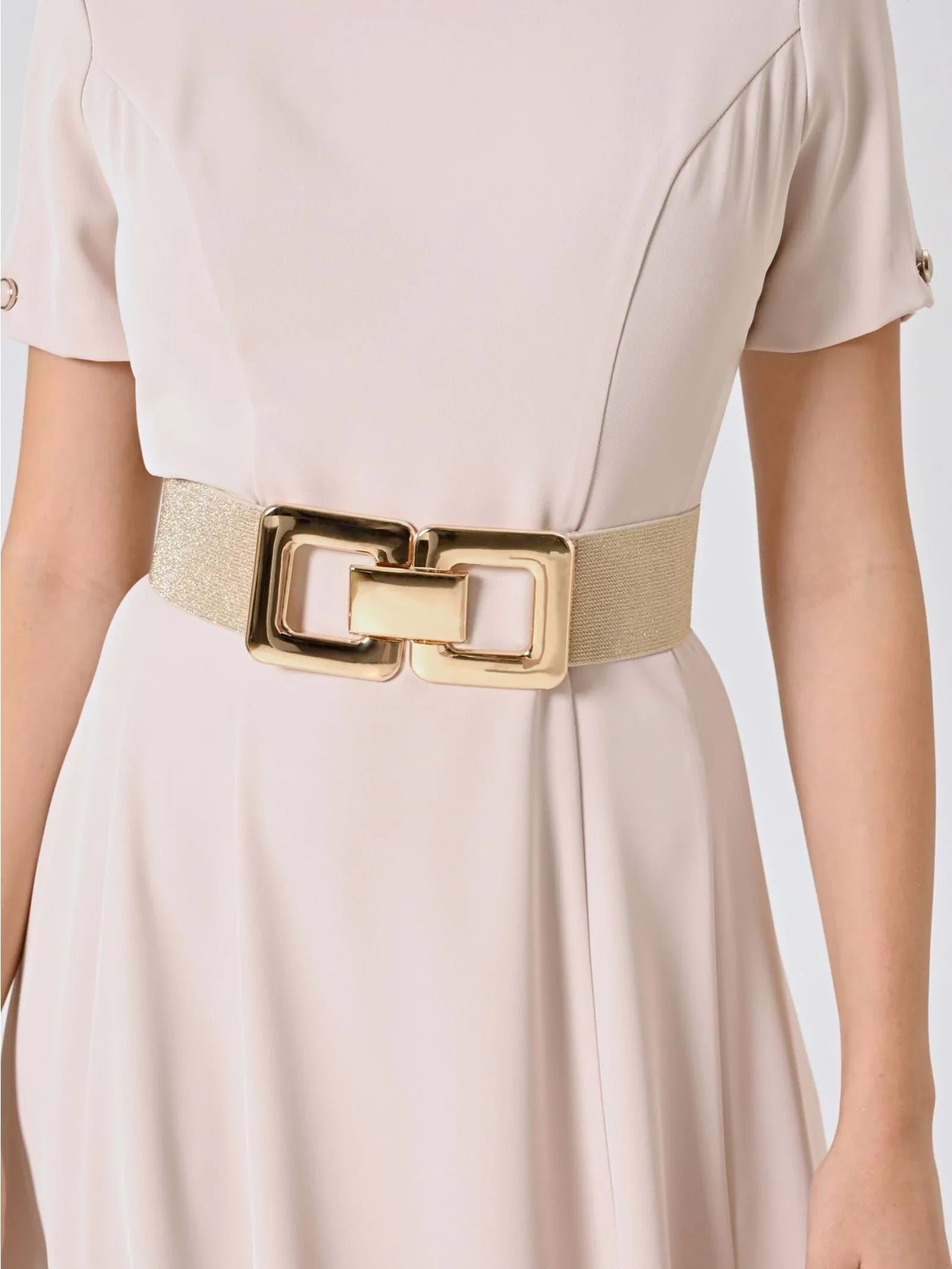 Rinascimento Cintura Dorata Lurex con Maxi Fibbia - Identity Look