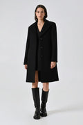 Rinascimento Cappotto curvy nero - Identity Look