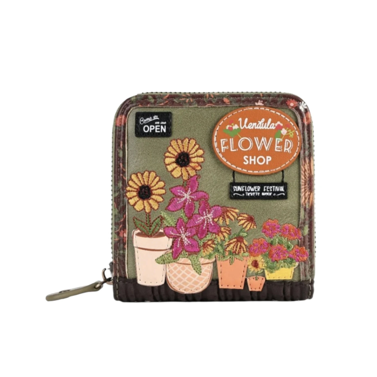 Vendula flower shop - amber edition - portafoglio square wallet