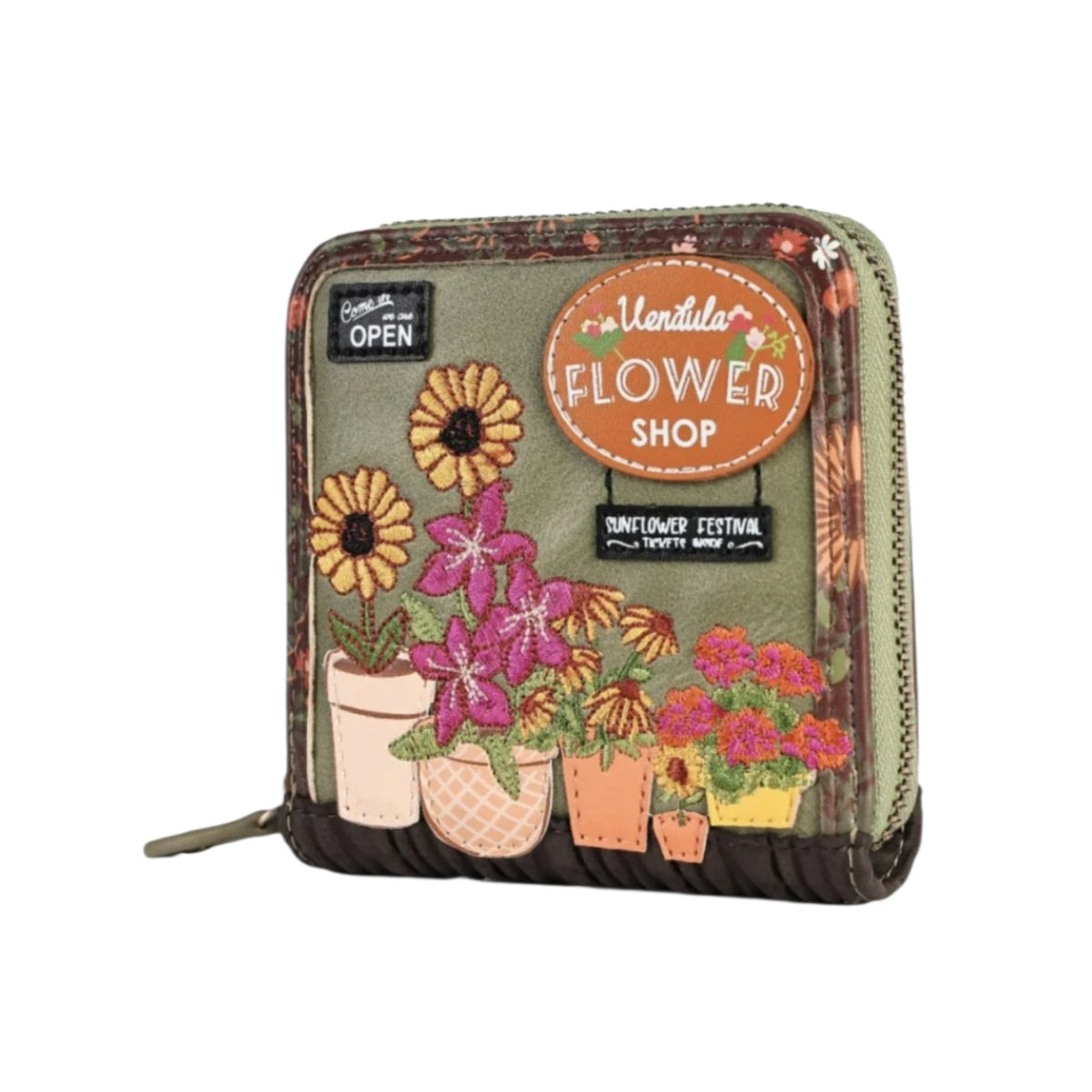 Vendula flower shop - amber edition - portafoglio square wallet