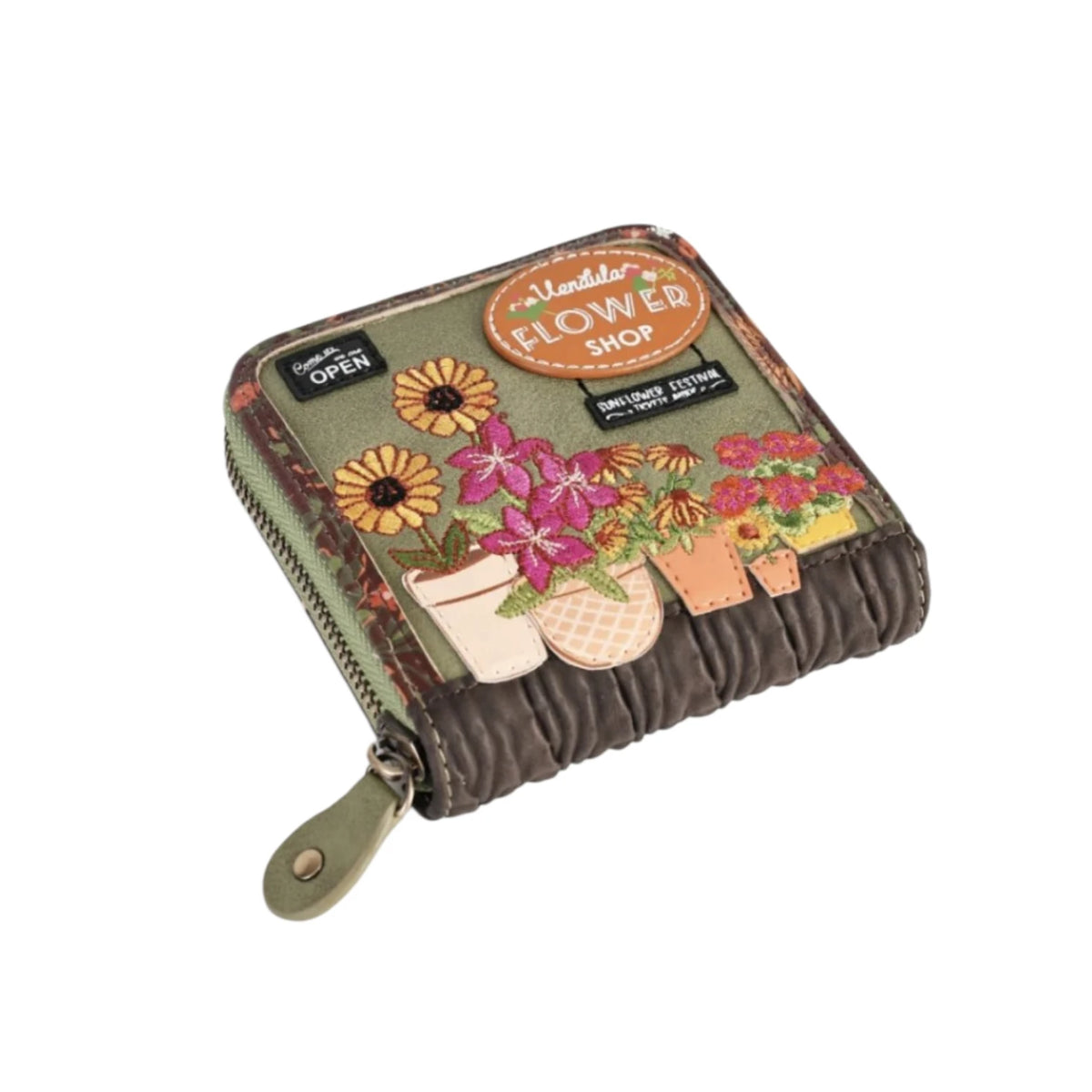 Vendula flower shop - amber edition - portafoglio square wallet