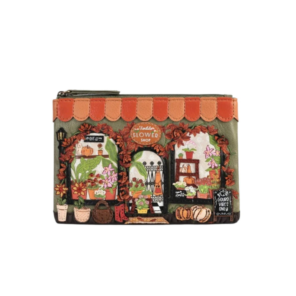 Vendula flower shop - amber edition - zipper coin