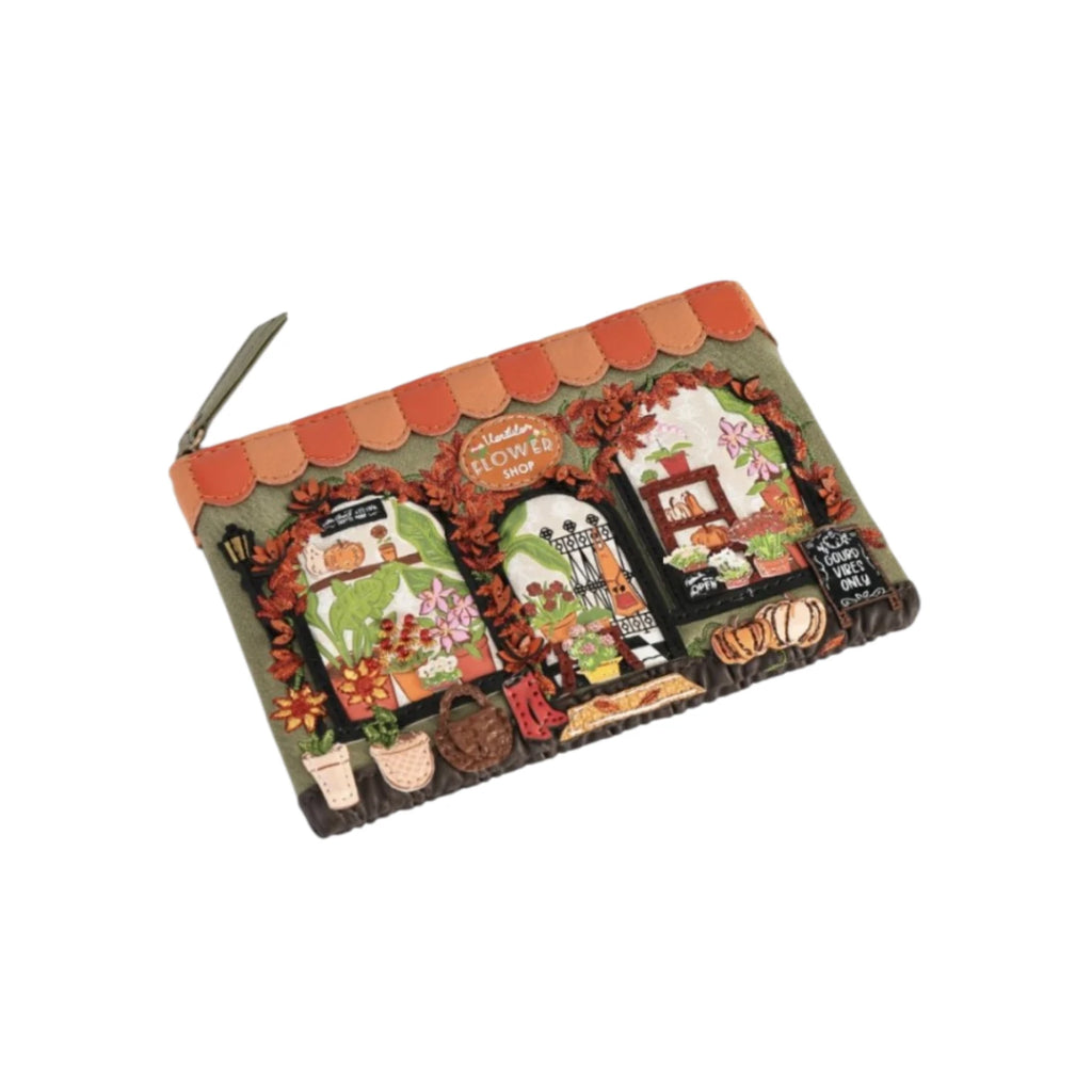 Vendula flower shop - amber edition - zipper coin