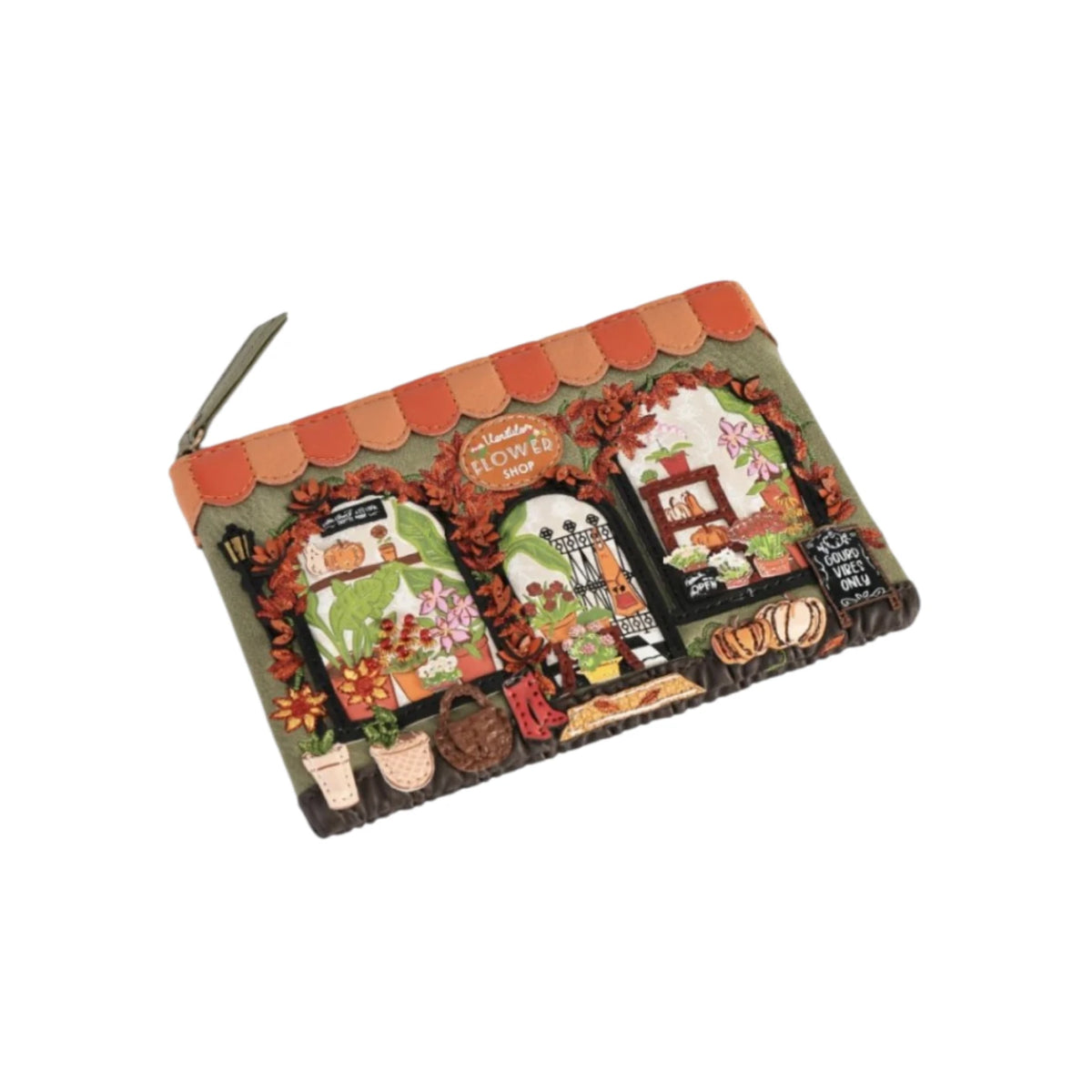 Vendula flower shop - amber edition - zipper coin