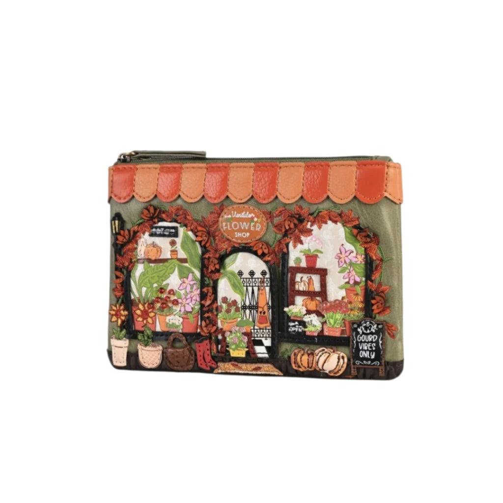 Vendula flower shop - amber edition - zipper coin