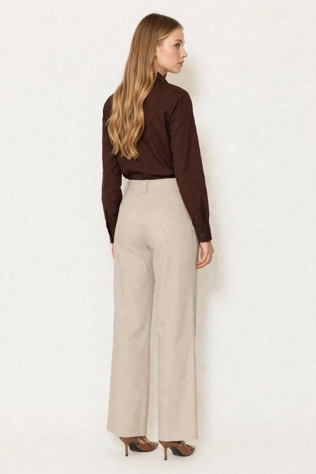 Rinascimento pantalone diritto tortora