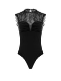 Rinascimento body pizzo nero