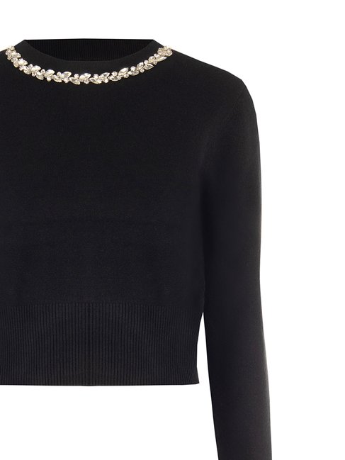 Rinascimento maglione von cristalli caboshon