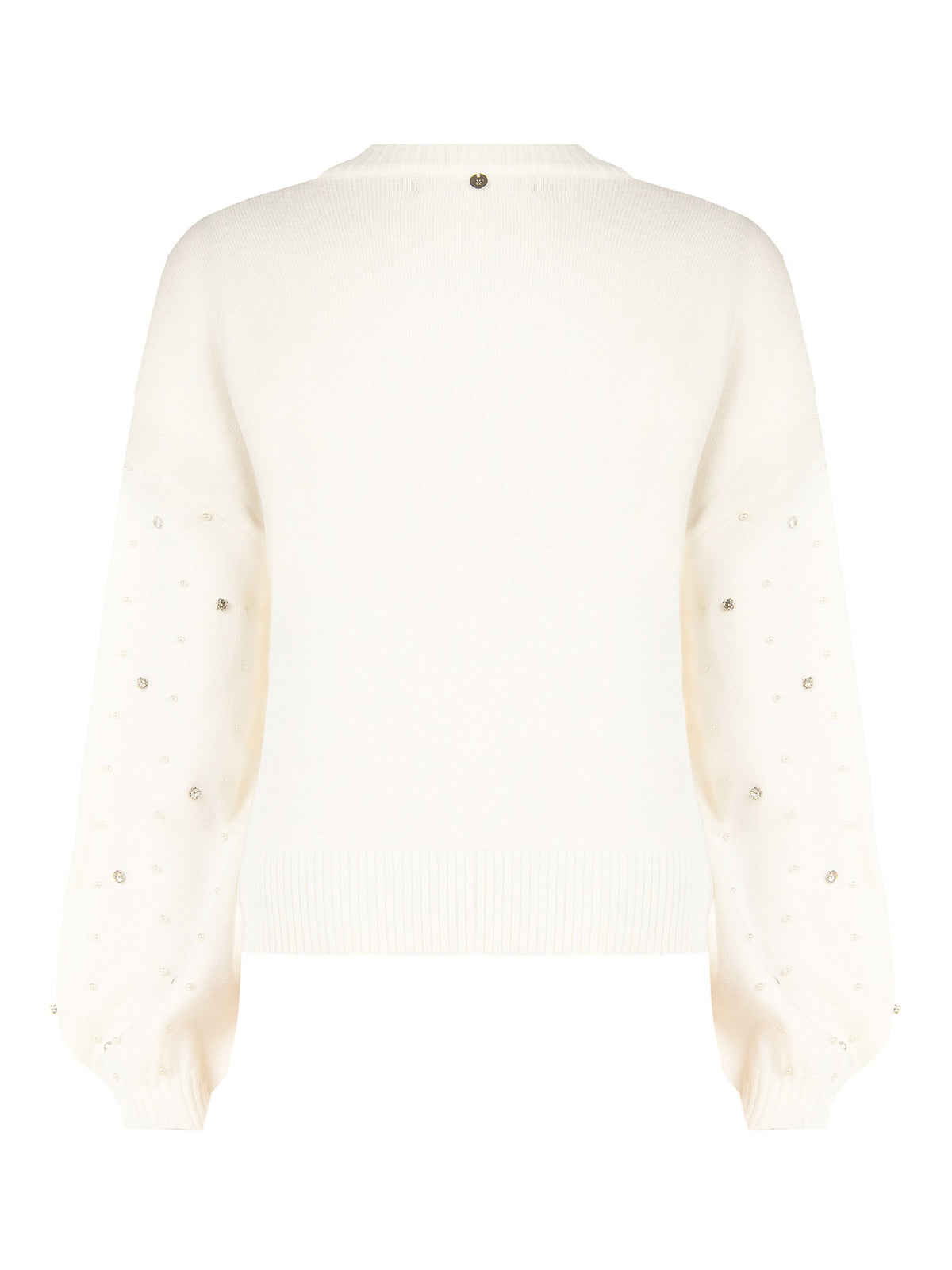Rinascimento maglione con cristalli e perle