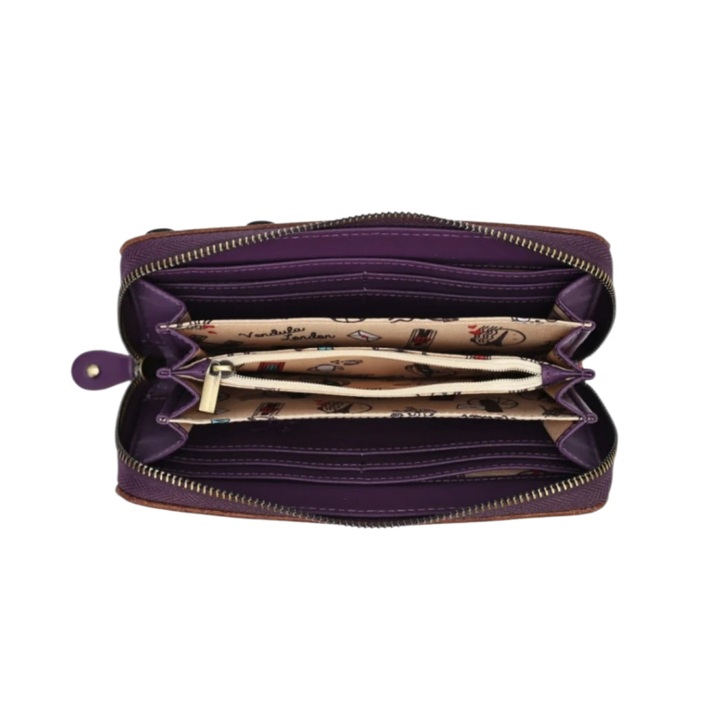 Vendula Travelling Library Bookshop Large Ziparound Wallet