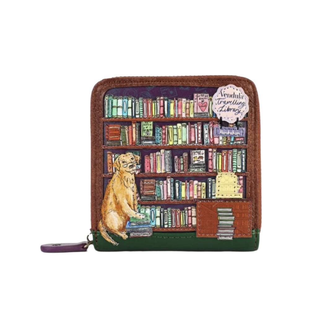 Vendula Travelling Library Bookshop Square Wallet