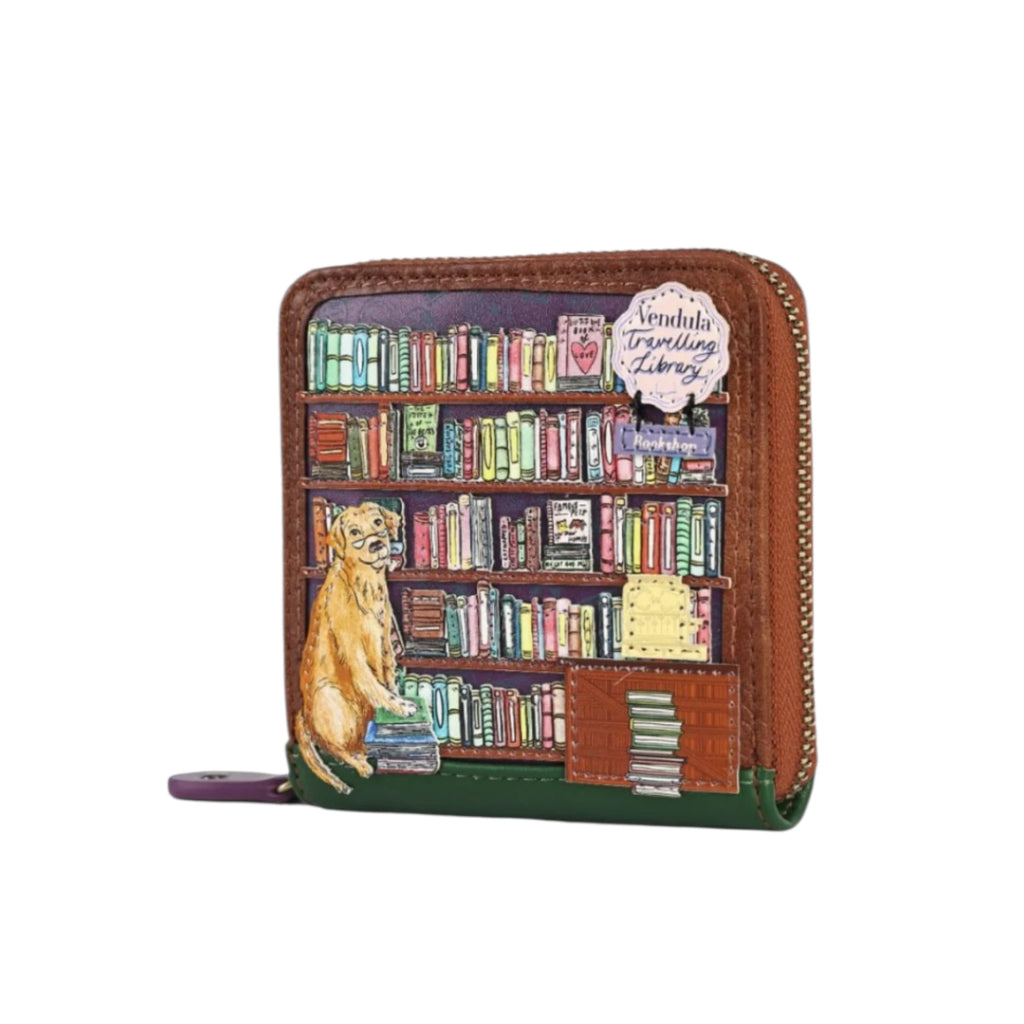Vendula Travelling Library Bookshop Square Wallet