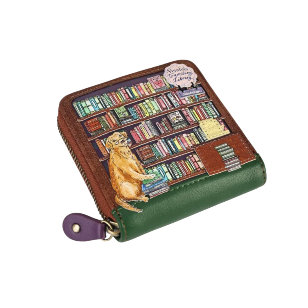 Vendula Travelling Library Bookshop Square Wallet