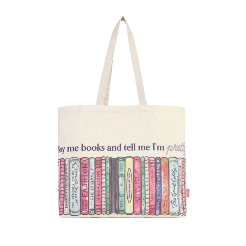 Vendula Travelling Library Bookshop Canvas Tote Bag