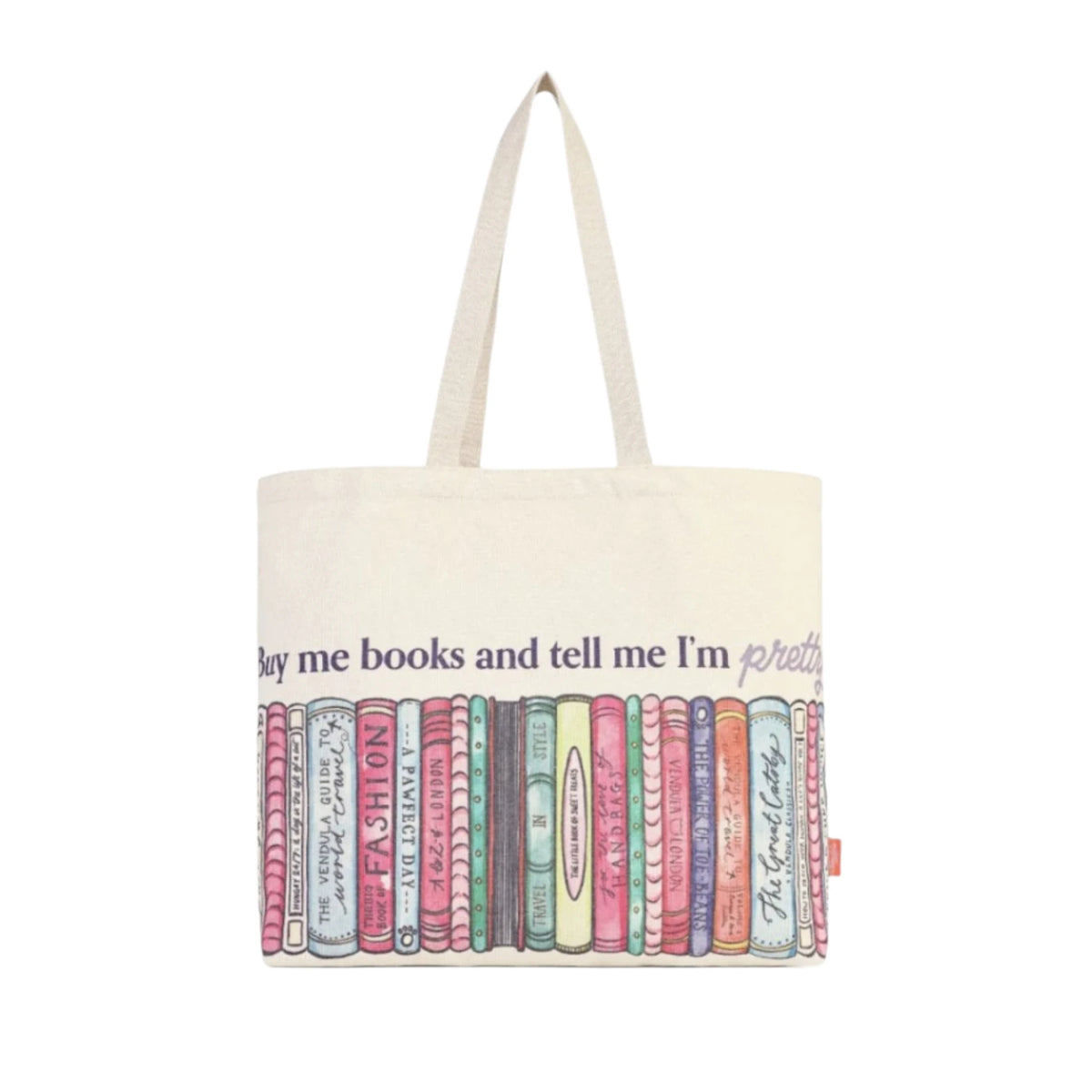 Vendula Travelling Library Bookshop Canvas Tote Bag