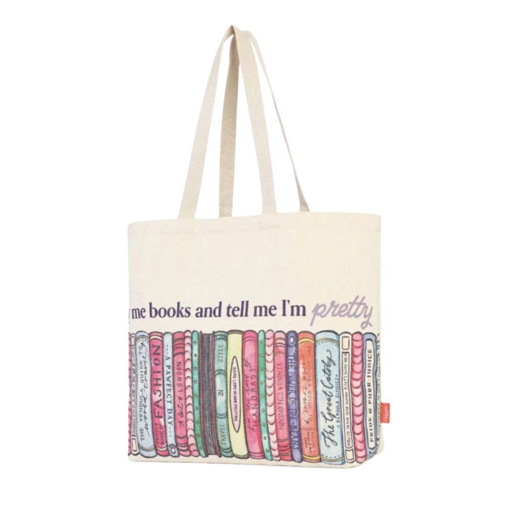 Vendula Travelling Library Bookshop Canvas Tote Bag