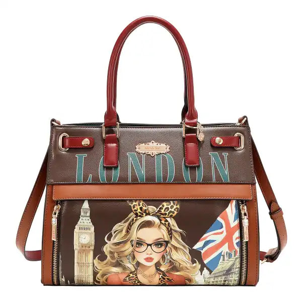 Nicole Lee borsa grande con scomparto termico London Eye