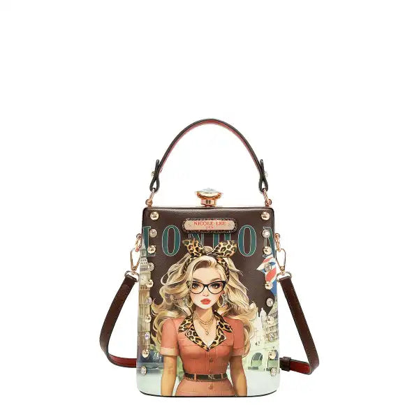 Nicole Lee borsa Gioiello London Eye brown