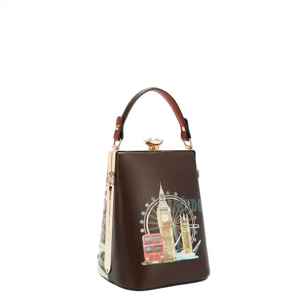 Nicole Lee borsa Gioiello London Eye brown