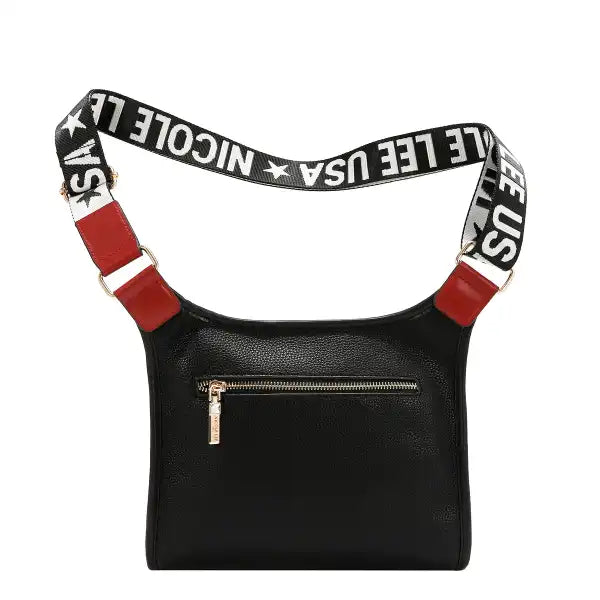 Nicole Lee borsa a tracolla London Eye Black