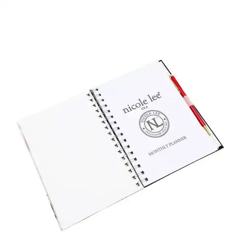 Nicole Lee Agenda a spirale con penna, note stick e tasca zip London eye