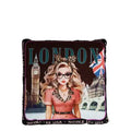 Nicole Lee cuscino + plaid London eye