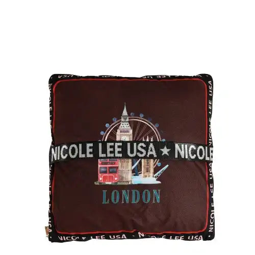 Nicole Lee cuscino + plaid London eye