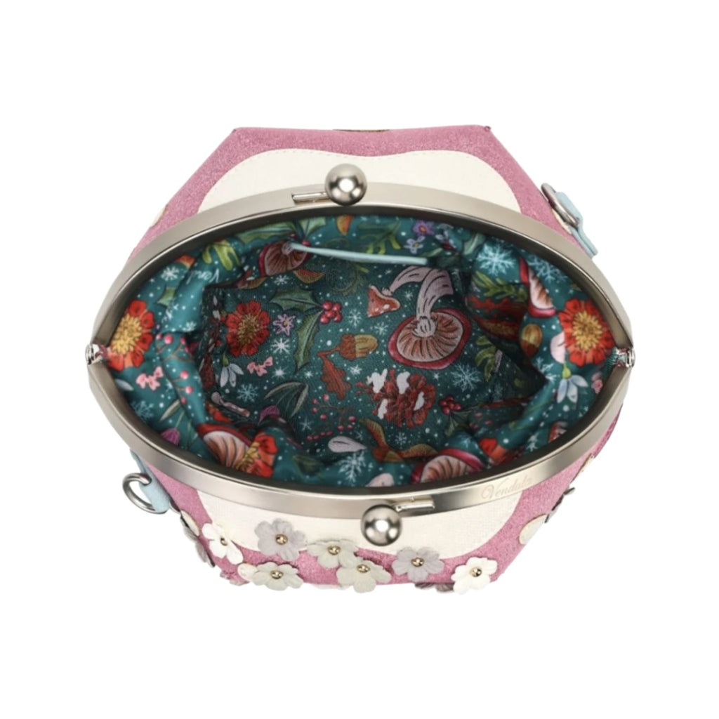 Vendula Fairy Village Snowflake Toadstool House Bag