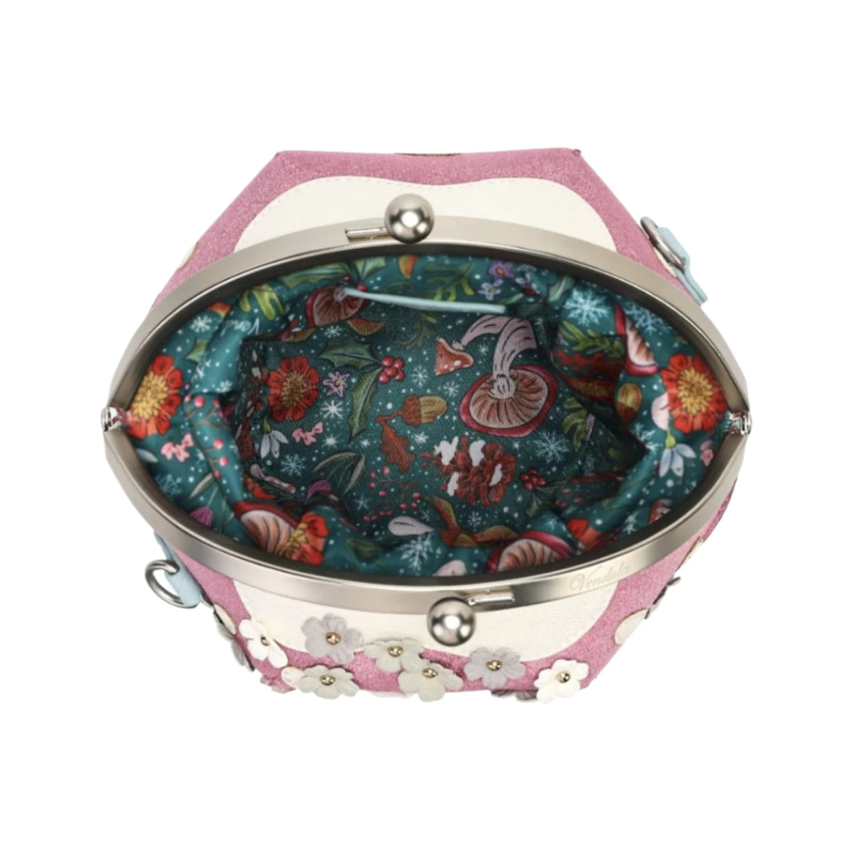 Vendula Fairy Village Snowflake Toadstool House Bag