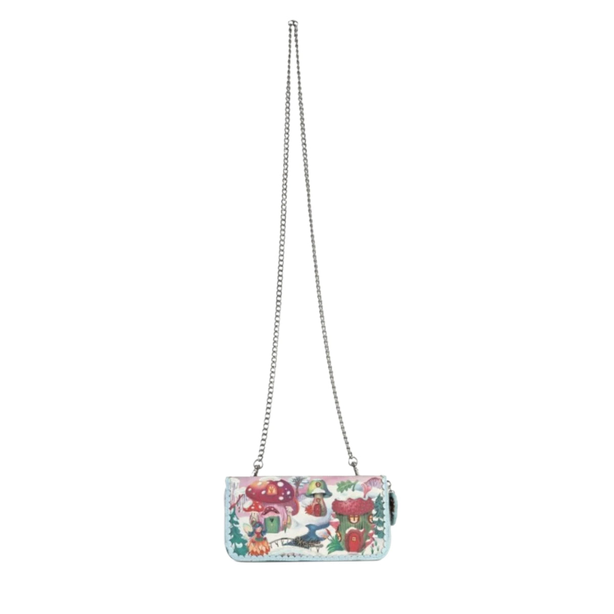 Vendula Fairy Village Snowflake Large Ziparound Crossbody Wallet