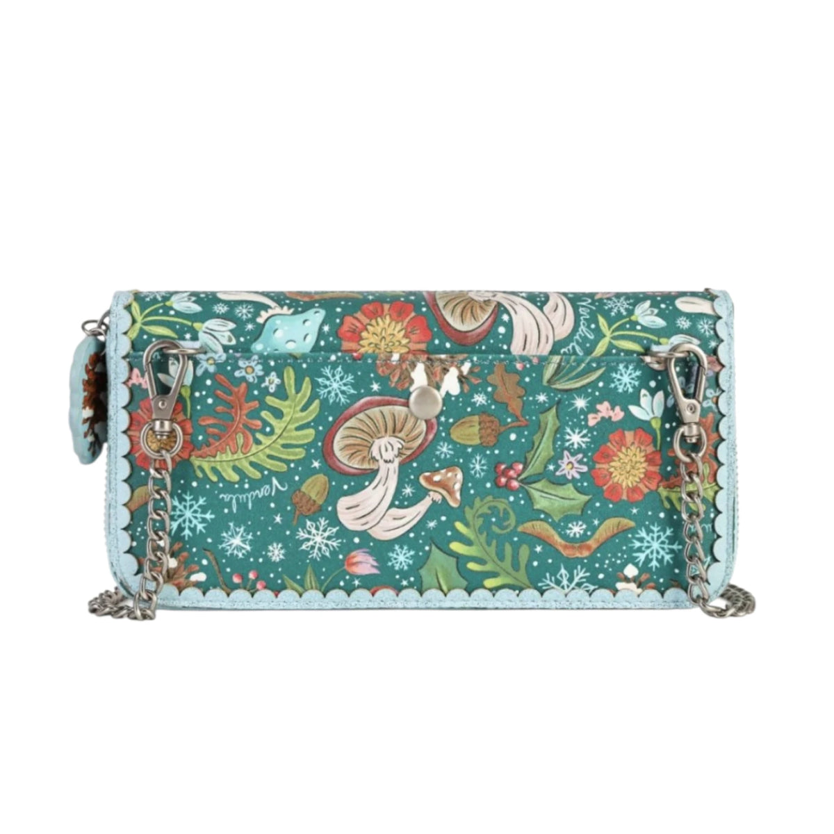 Vendula Fairy Village Snowflake Large Ziparound Crossbody Wallet
