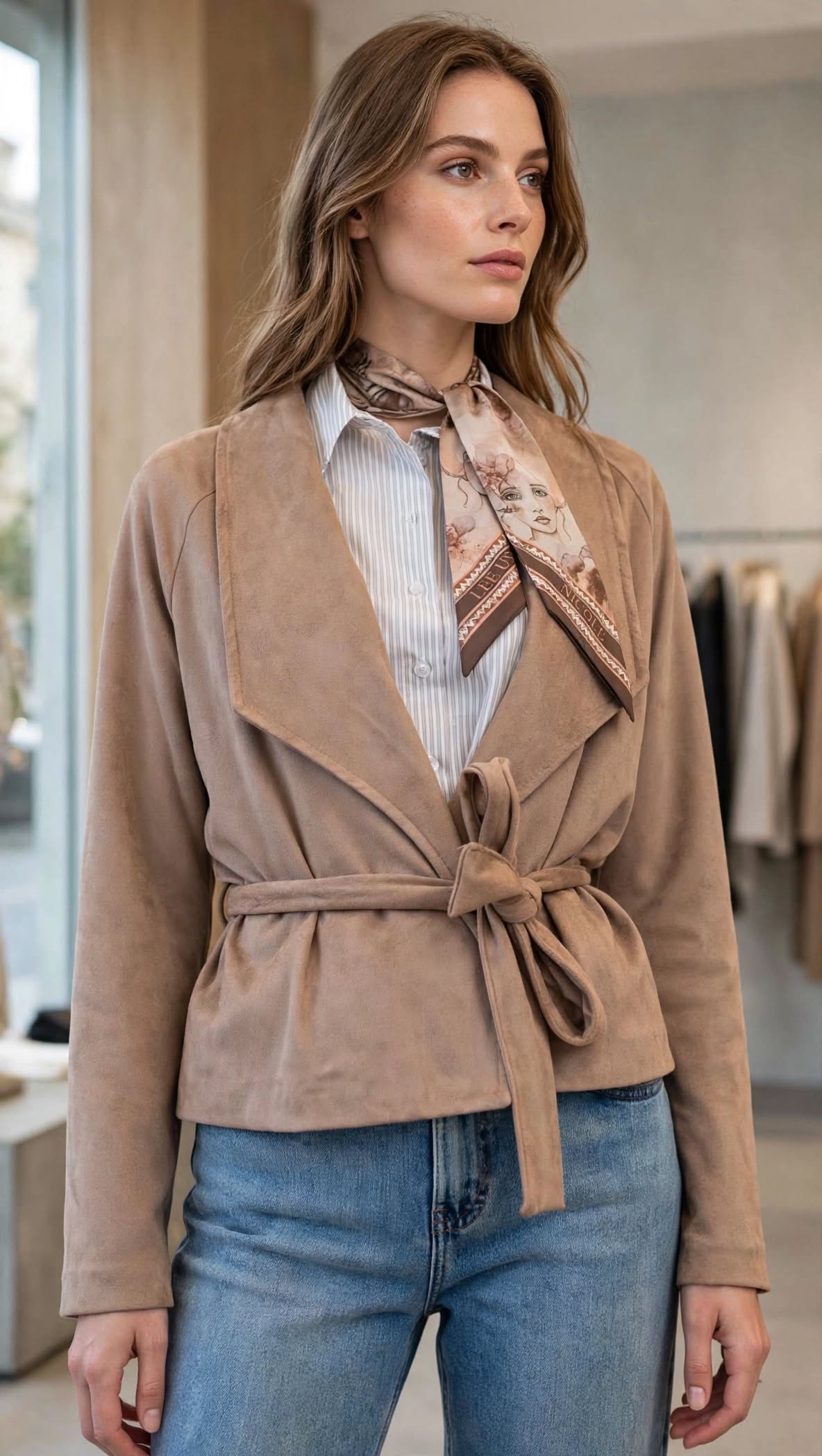Le streghe giacca con fusciacca beige dainetto