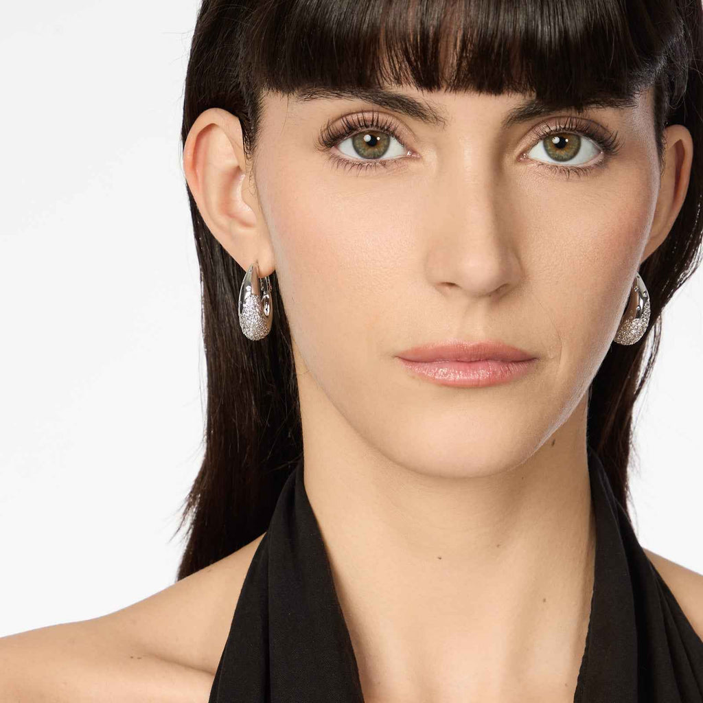 Sodini Orecchini a cerchio Trinità dei Monti - Argento