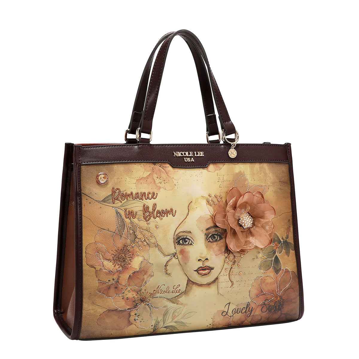 Nicole lee tote bag reflection of love