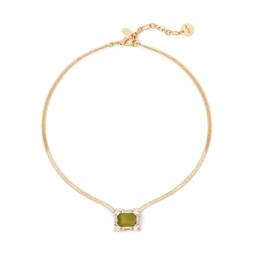 Girocollo serpentina e charm Semira - Verde - Identity Look